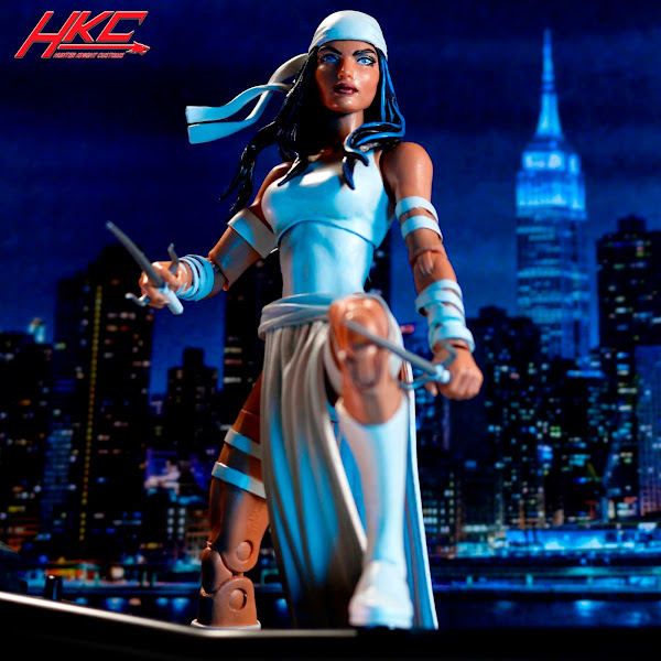 White costume Elektra Marvel Legends 6 inch Custom action